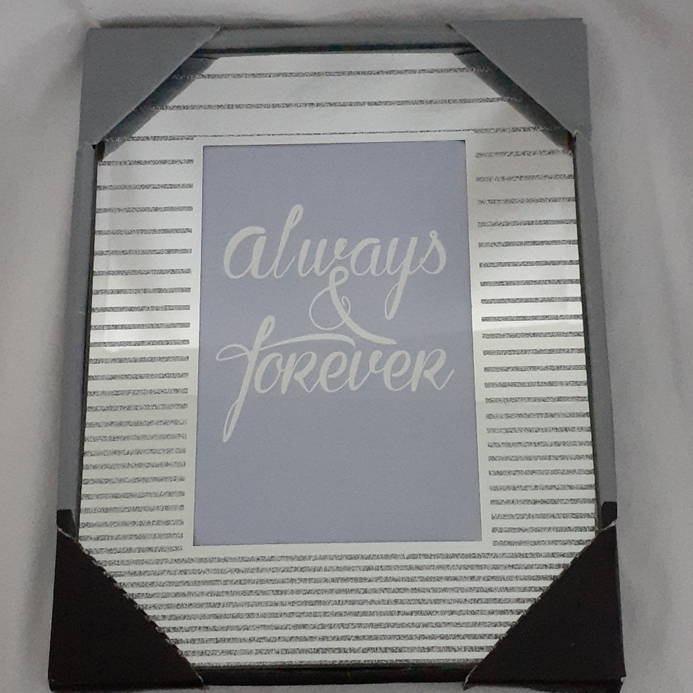 4 x 6 Mirror and Glitter Picture Frame